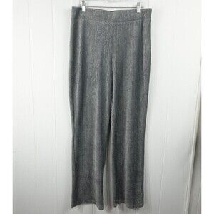 Juicy Couture Womens Grey Ribbed Metallic Thread X-Large